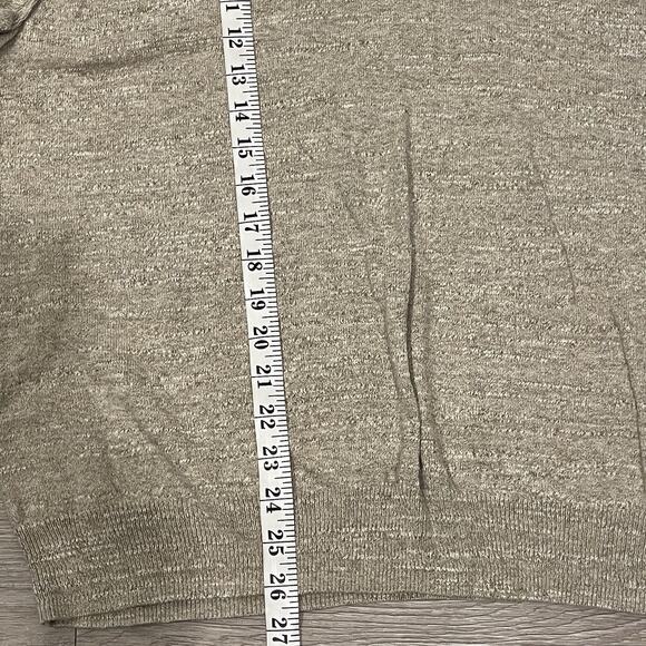 Lucky Brand Sweater Mens XL Neutral V Neck Knit Casual Preppy Lightweight - Picture 7 of 8